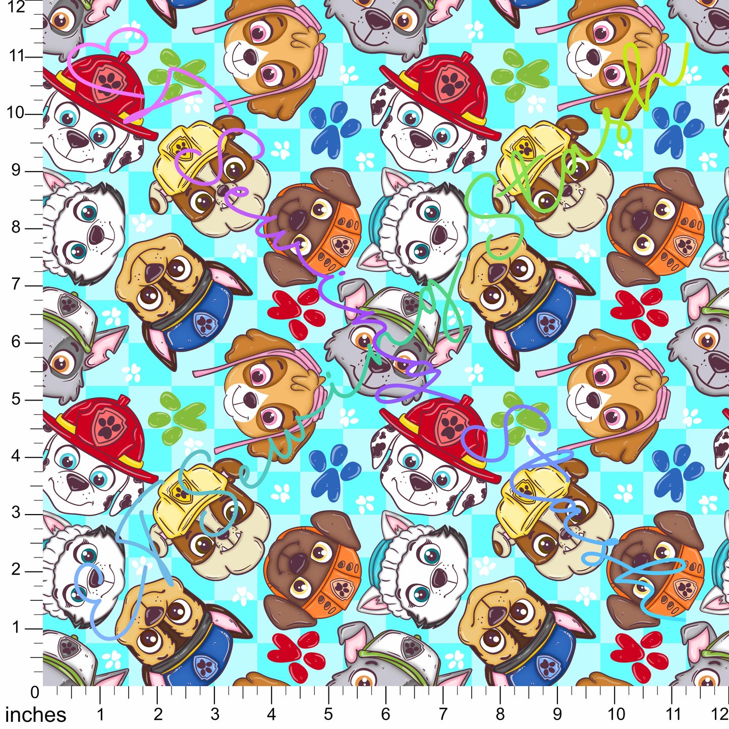 *PREORDER* Patrolling Pups Toss - Aqua