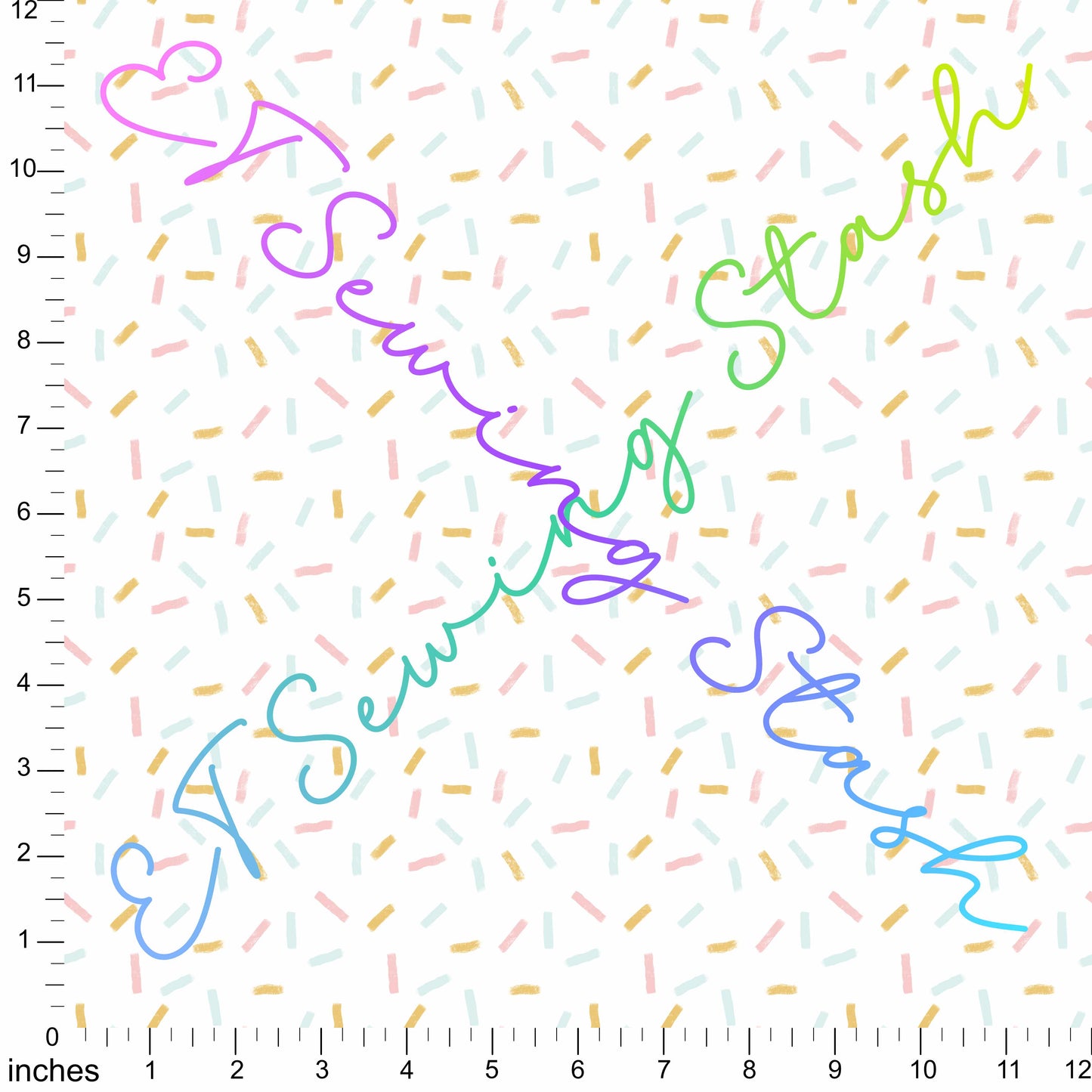 0.5mm Clear PVC - Sprinkles