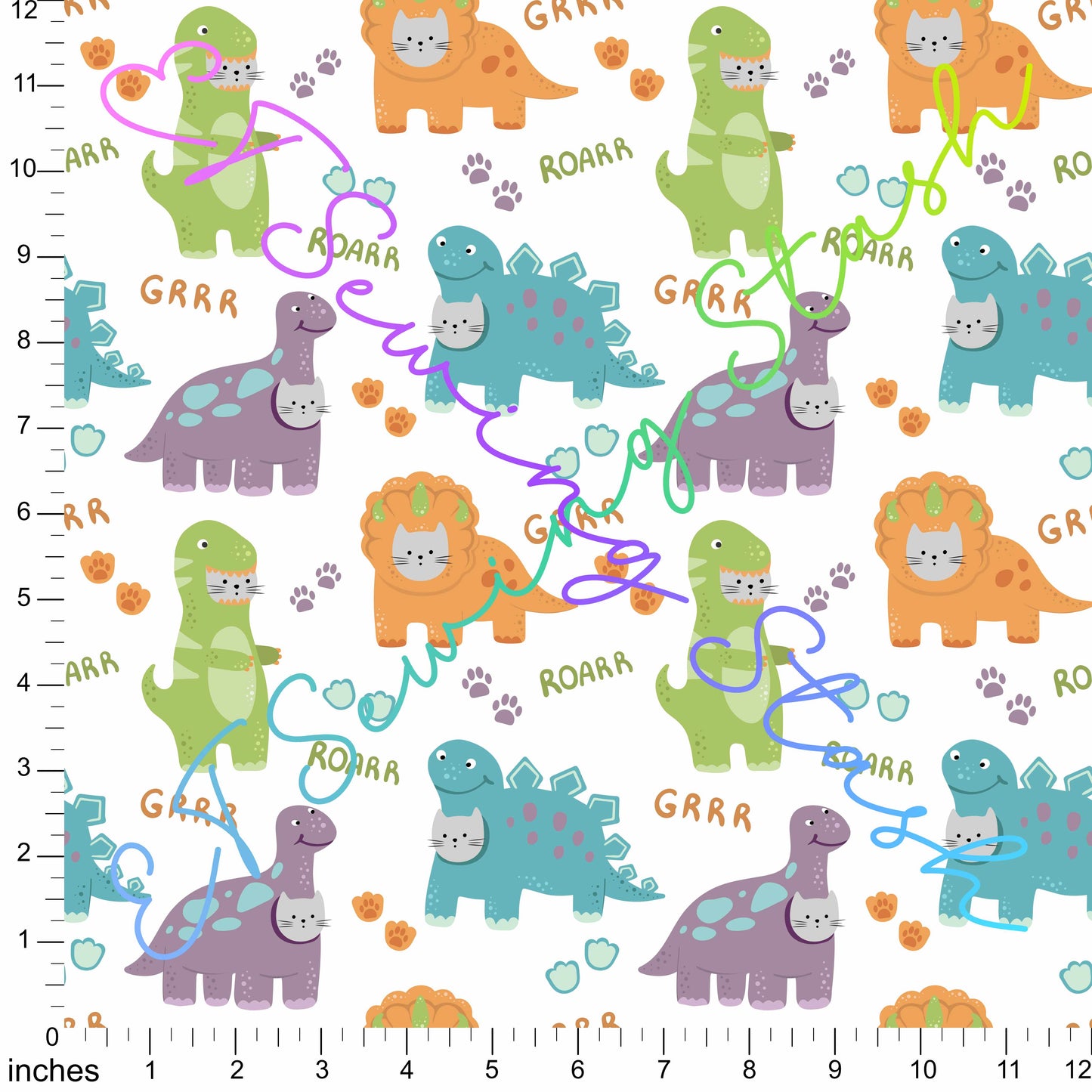 *PREORDER* Cat Dinos - White