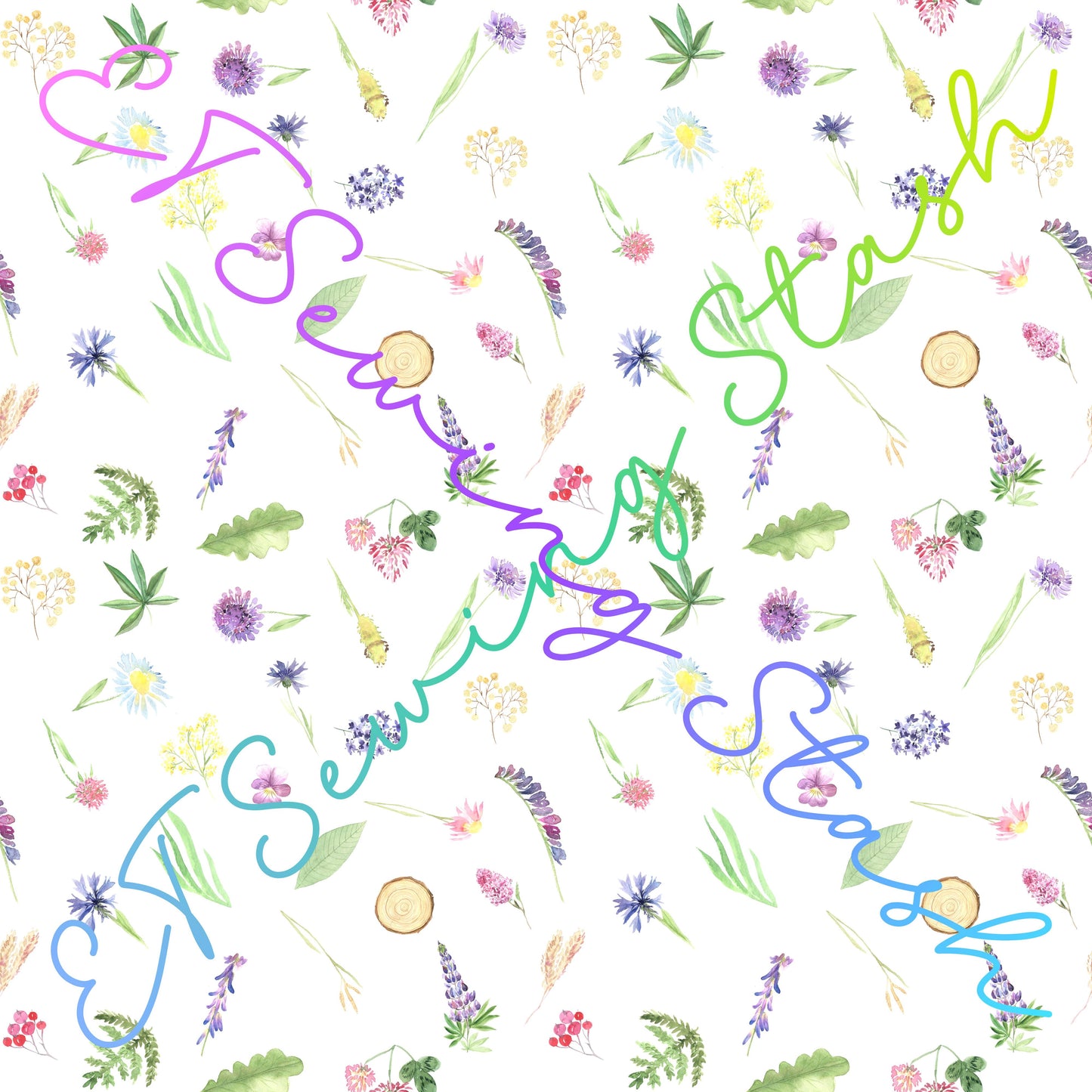 Wildflowers (Small Scale) - 0.8mm Clear PVC
