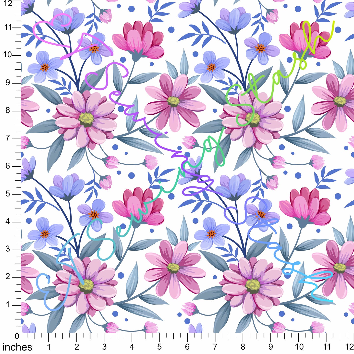 *PREORDER* Hollyhock and Flax Flowers (Clear)