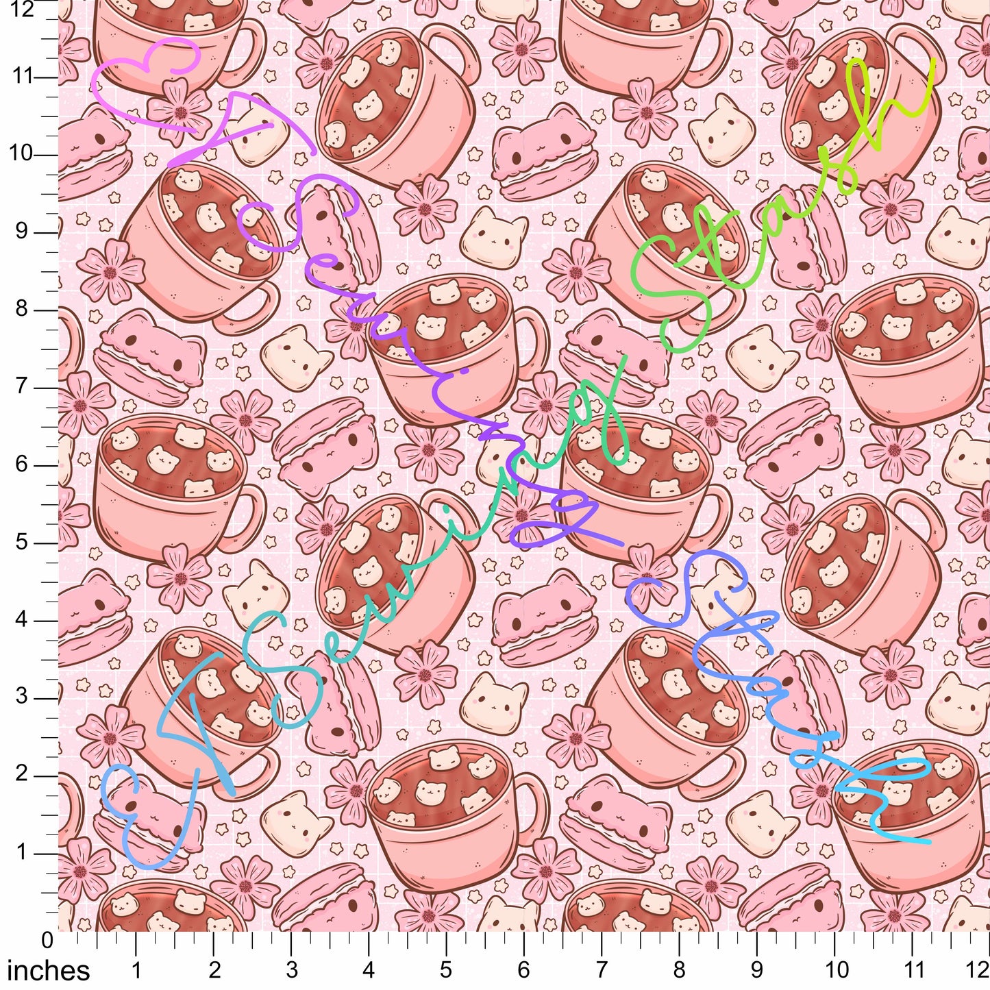 0.8mm Pebbled Vinyl -  Cat Cocoa