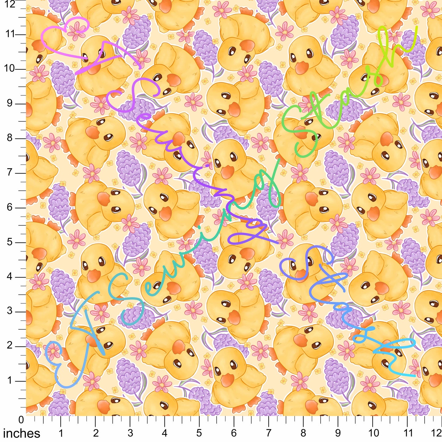 *PREORDER* Ducks and Lavender (Yellow)