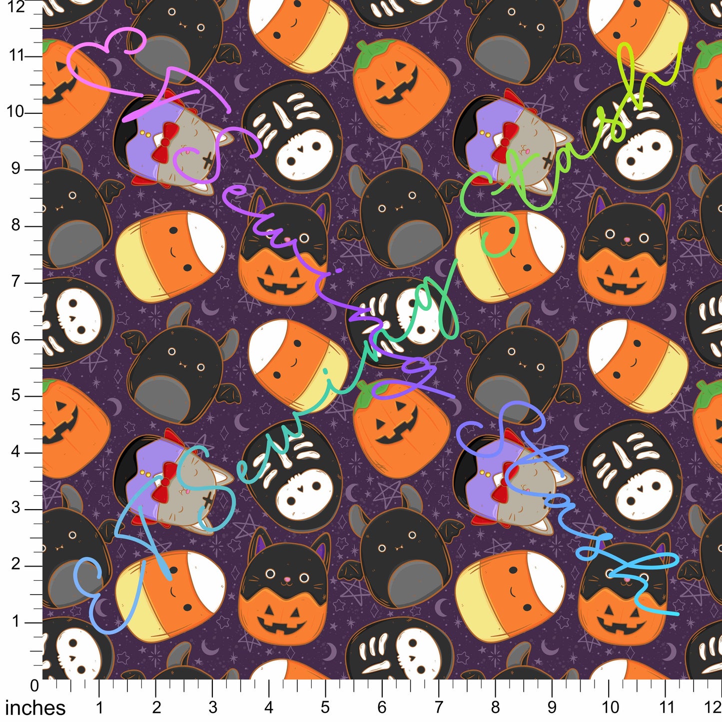 *PREORDER* Squishies - Halloween (Dark Purple)