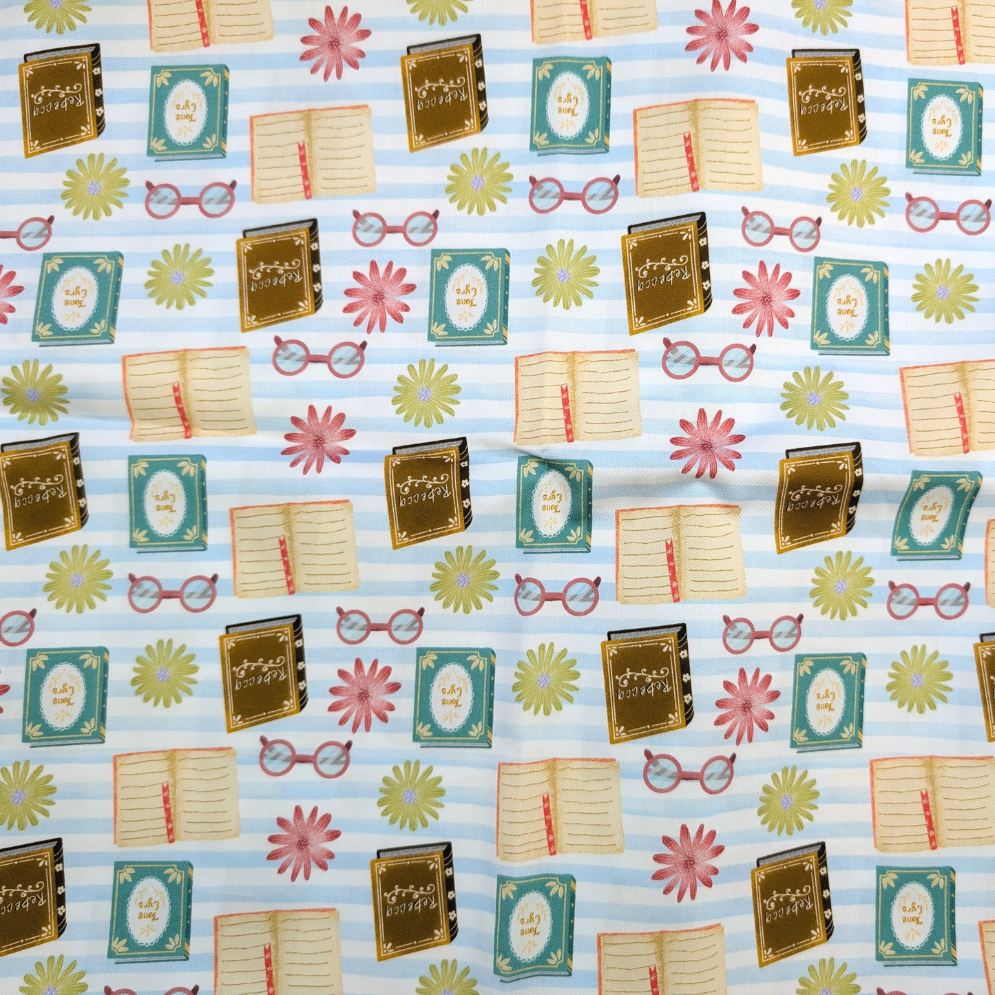 Cotton Twill - Books and Relaxation (7) - 1 metre Pre-cut