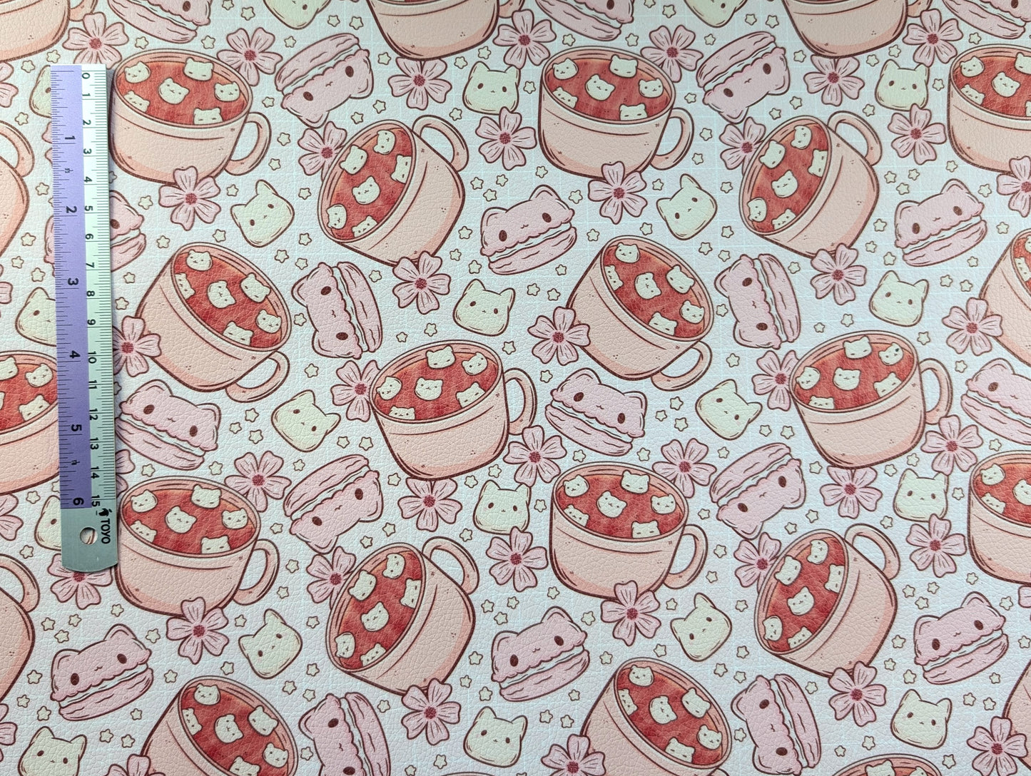 0.8mm Pebbled Vinyl -  Cat Cocoa