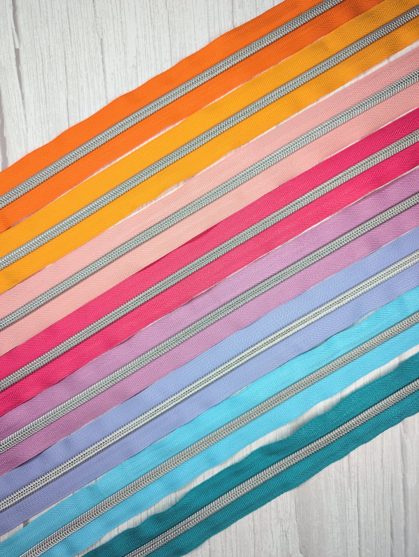 #5 Happy Colours Zipper Bundle - 2-yard Bundle