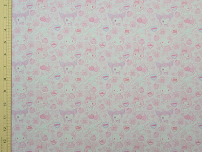 Printed Jelly Vinyl - Jap Cat & Friends Pink Valentine (Main)