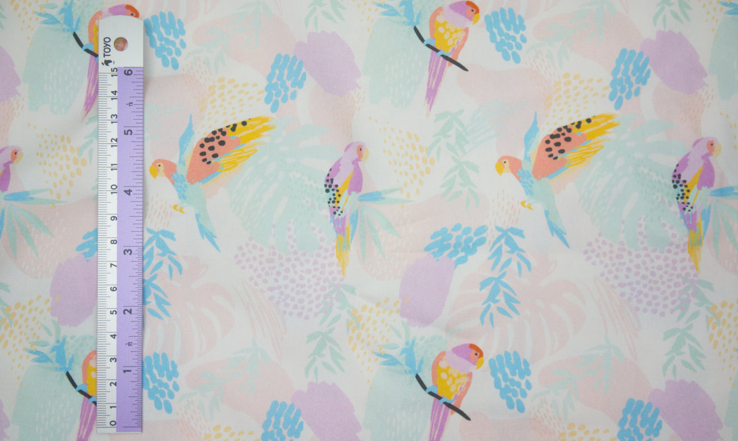 Cotton Twill - Tropical Reverie - Parrots - by the yard