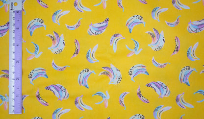 Cotton Twill - Tropical Reverie - Bananas - by the yard