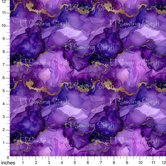 Cotton Twill - Alcohol Ink #2 - By the Metre