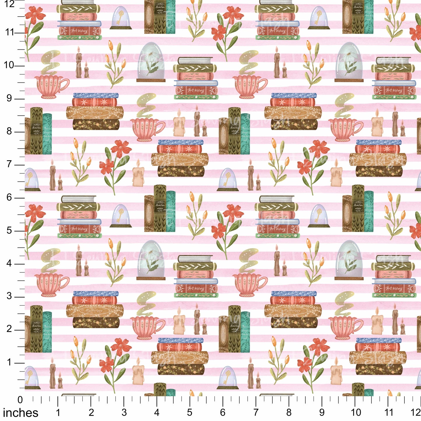 Cotton Twill - Books and Relaxation (2) - 1 metre Pre-cut