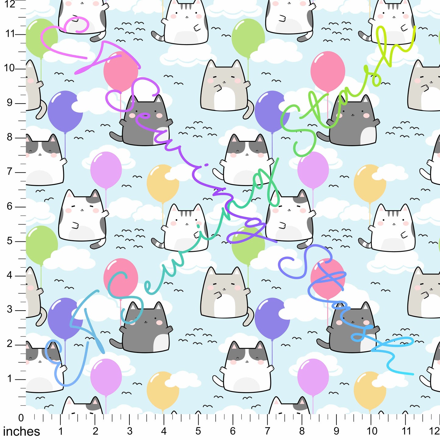 *PREORDER* Kitties in the Sky with Balloons