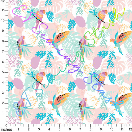 *PREORDER* Tropical Reverie - Parrots (Clear)