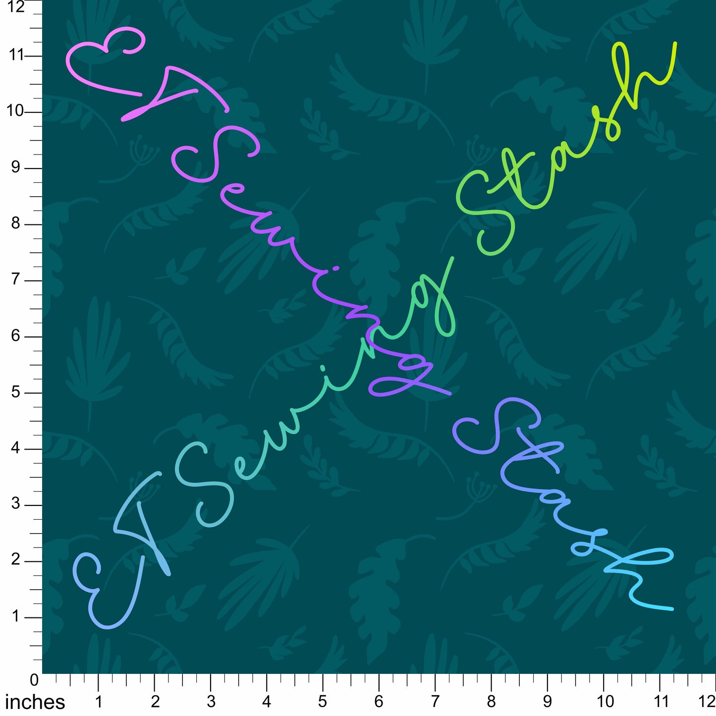 *PREORDER* Cat Dinos - Leaves Coord - Teal