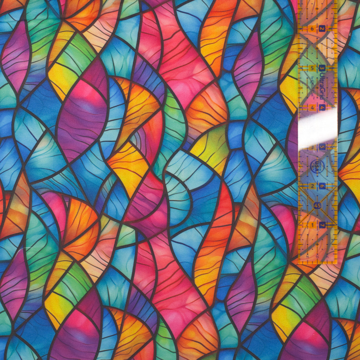 Waterproof Boardshorts - Stained Glass Waves - By the Metre