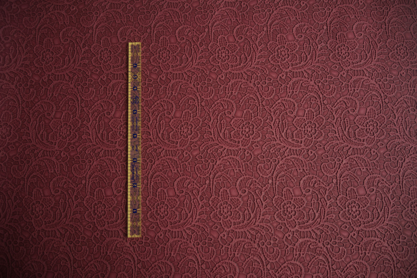 Embossed Lace Vinyl - Merlot