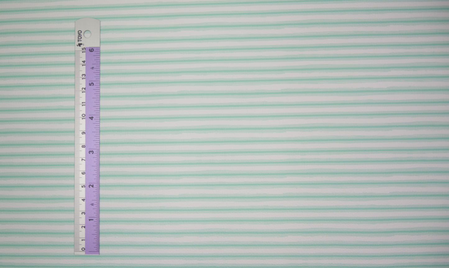 Pebbled Vinyl - Mint Stripes (Small Scale)