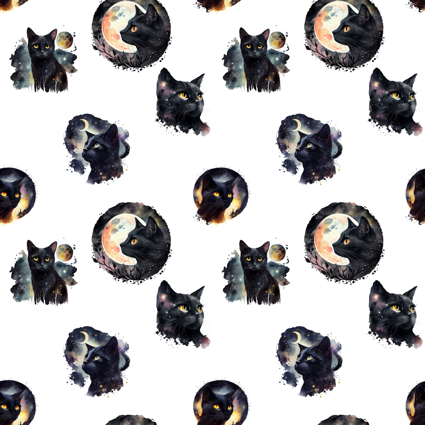 Galaxy Cats - 0.5mm Clear PVC