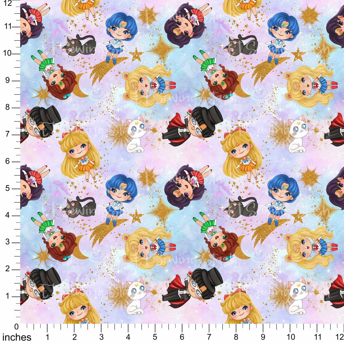 Cotton Twill - Galaxy Girls (Cotton Candy) - By the yard