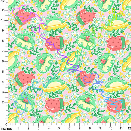 *PREORDER* Frogs and Watermelon (Pink)