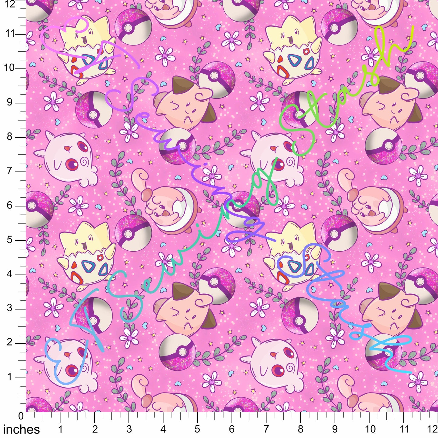 Cotton Twill - Fairy Babies (Orchid) - 1-yard Precut