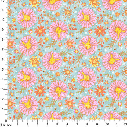 Cotton Twill - Pika-flower - By the Yard