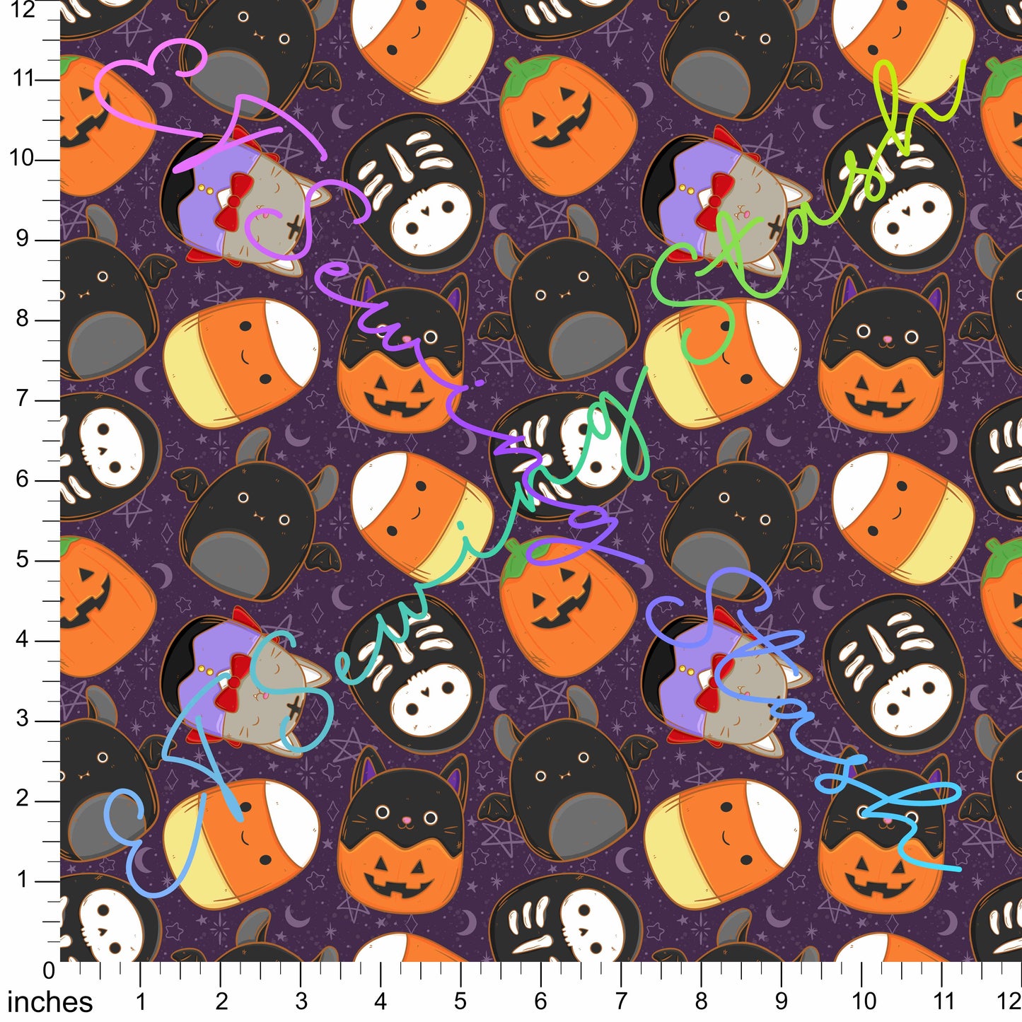 *PREORDER* Squishies -  Halloween (Dark Purple)