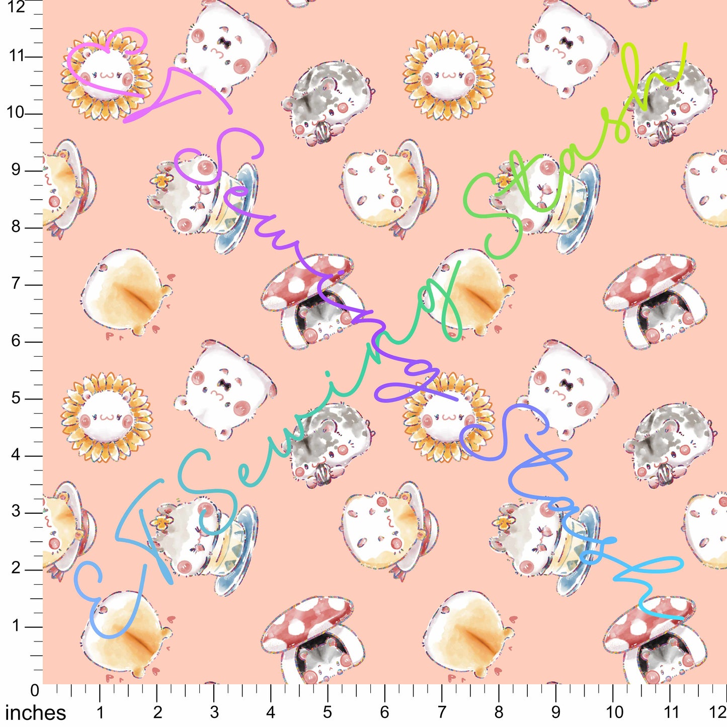 *PREORDER* [ET Sewing Stash X n2y88] Hamsters (Peach)