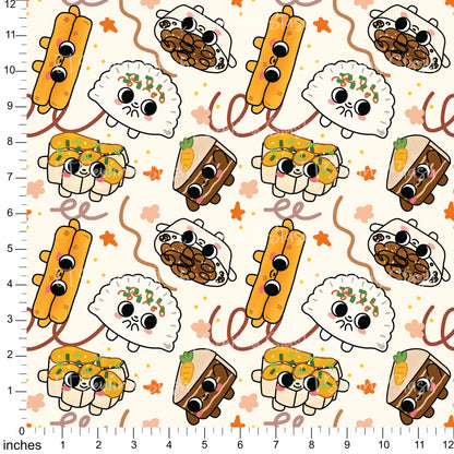 [ET Sewing Stash X Laugh and Belly] Punny Kuehs - Almost Savoury - Cotton Twill - By the yard