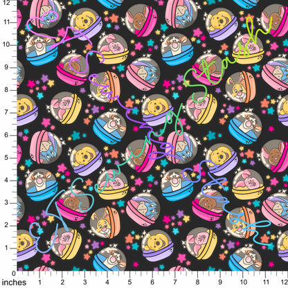 WPC - 100 Acres Gachapon (Black) - 1-yard Precut