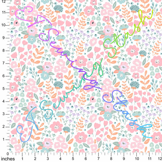 *PREORDER* Pink and Minty Floral Garden