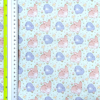Cotton Twill - Hoppity Bunnies - By the Metre