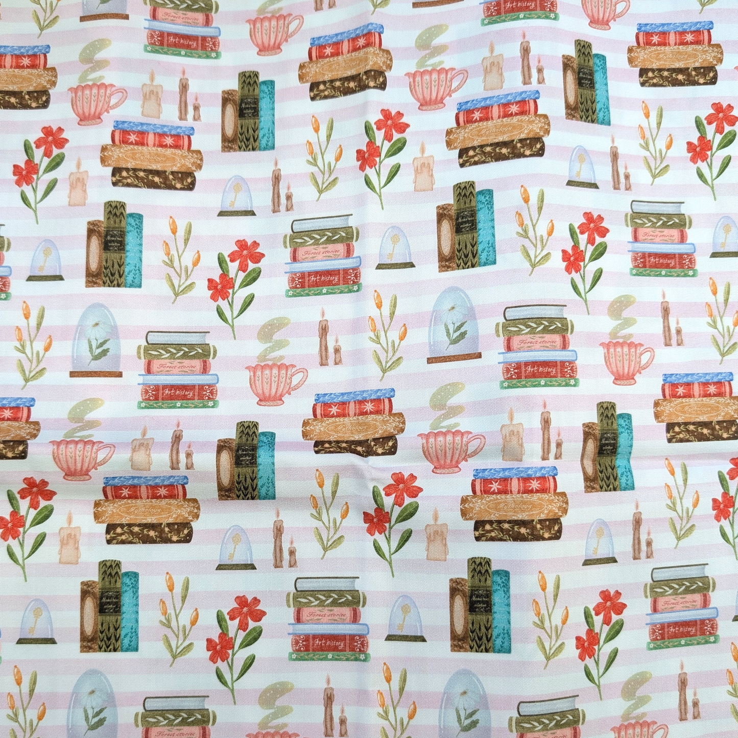 Cotton Twill - Books and Relaxation (2) - 1 metre Pre-cut