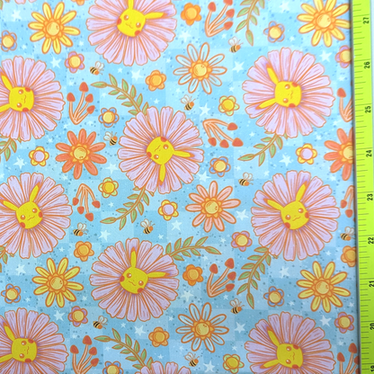 Cotton Twill - Pika-flower - By the Yard