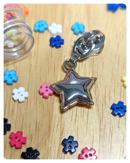 Size #5 Nylon Zipper Pull - Star Balloon