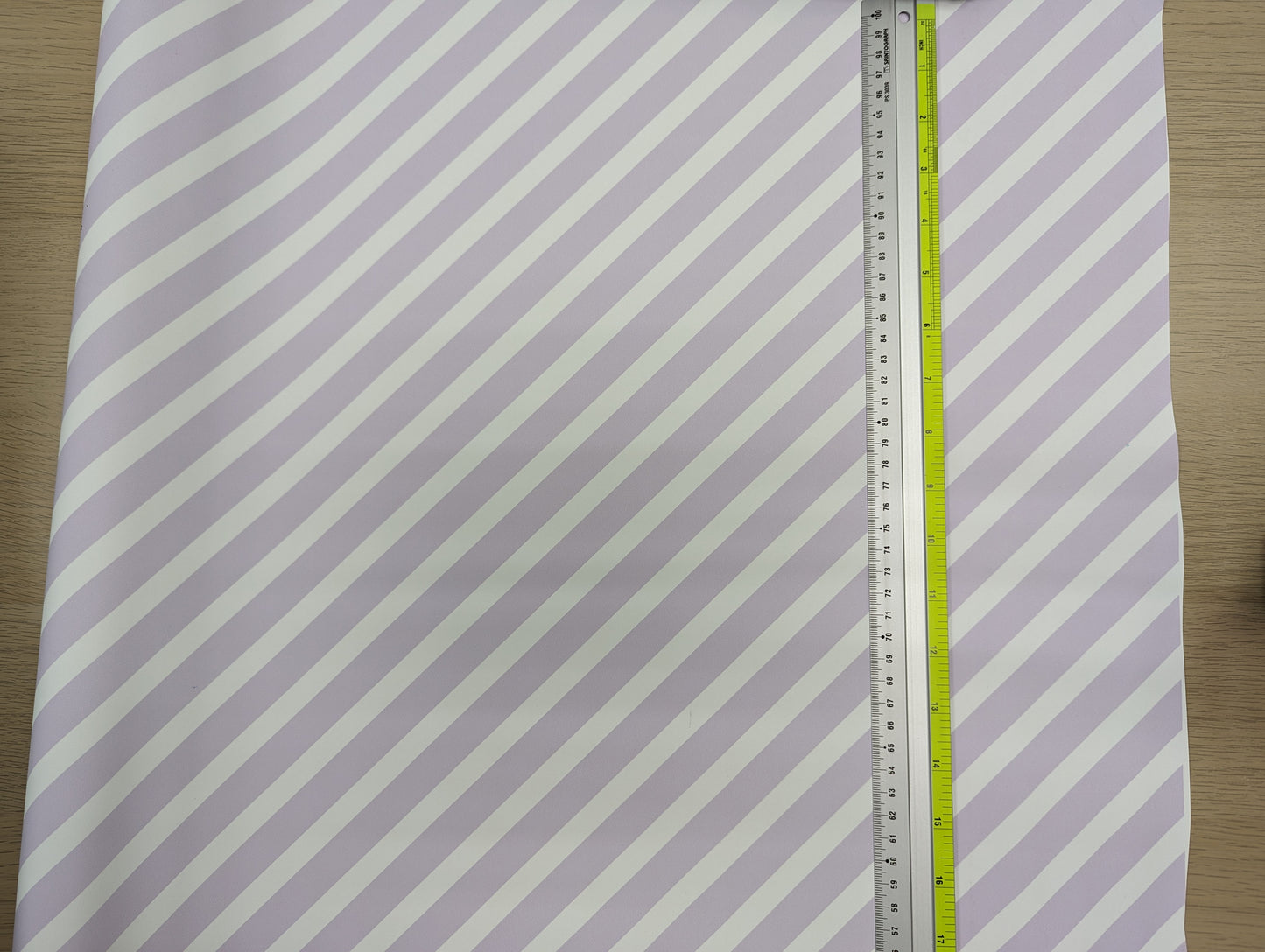 Smooth Vinyl - Pastel Diagonal Purple Stripes