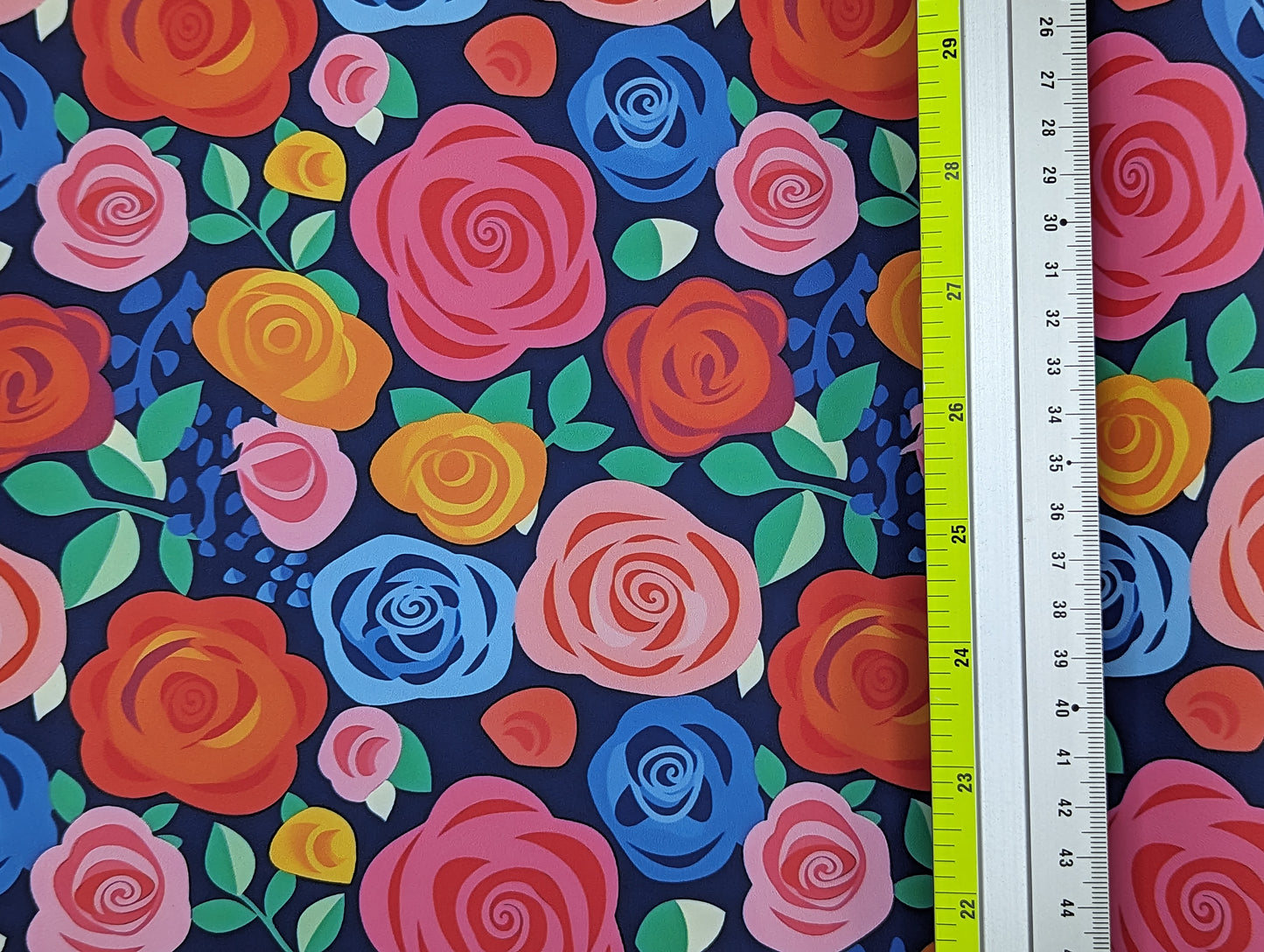 Smooth Vinyl - Bold Gouache Roses