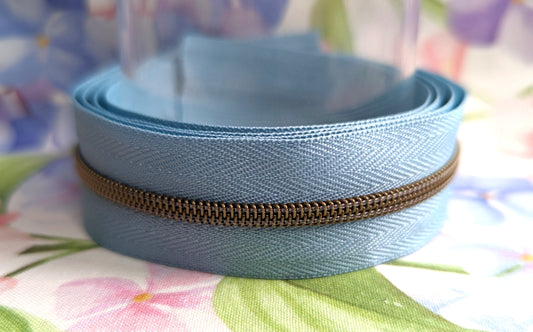 #3 Light Blue Zipper Tape