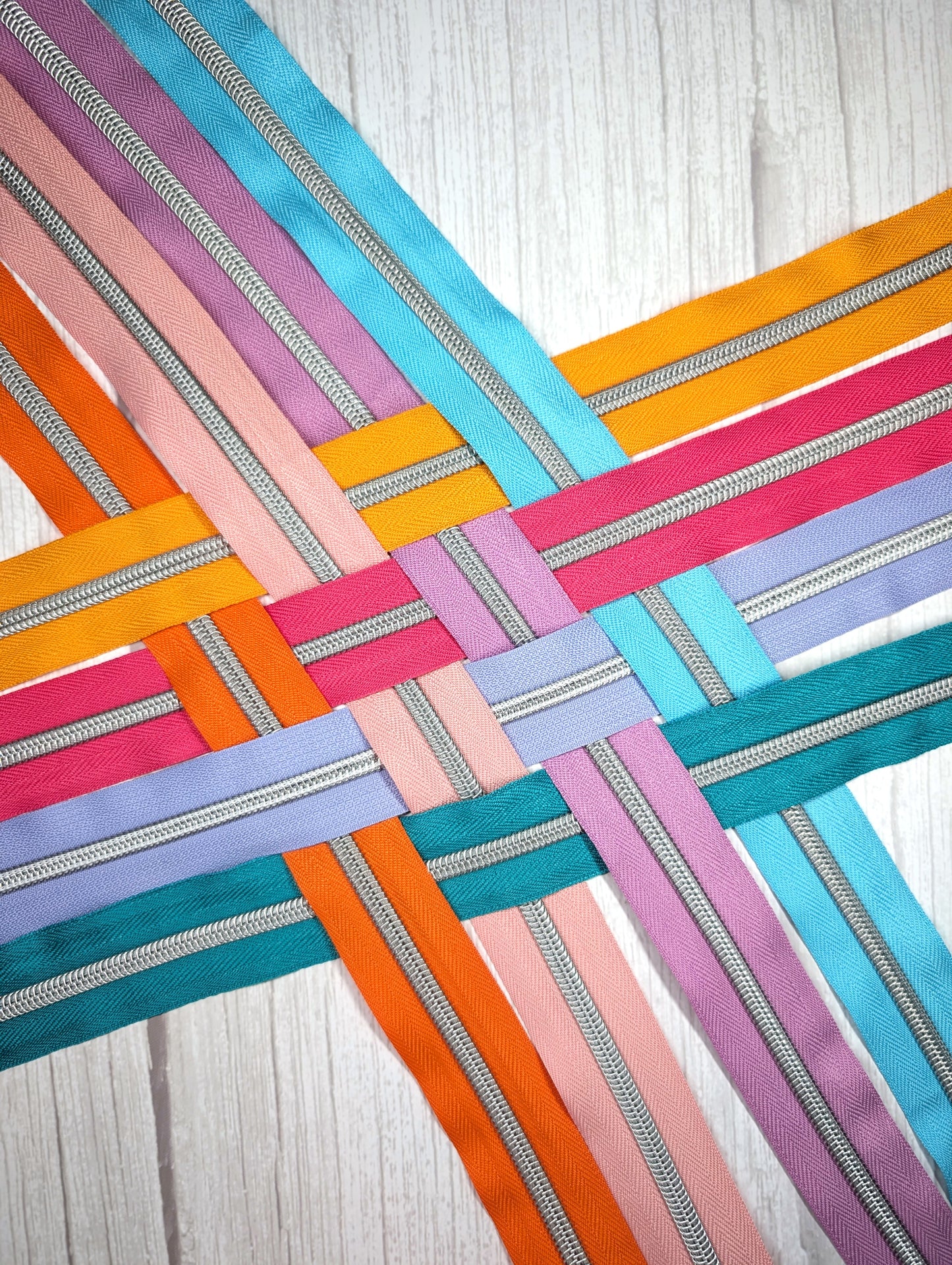 #5 Happy Colours Zipper Bundle - 2-yard Bundle
