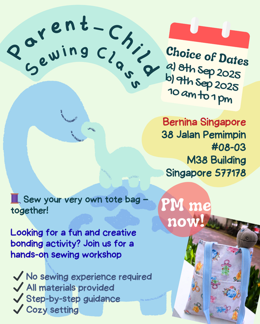 Parent-Child Beginner Sewing Class - Tote Bag with Front Pockets